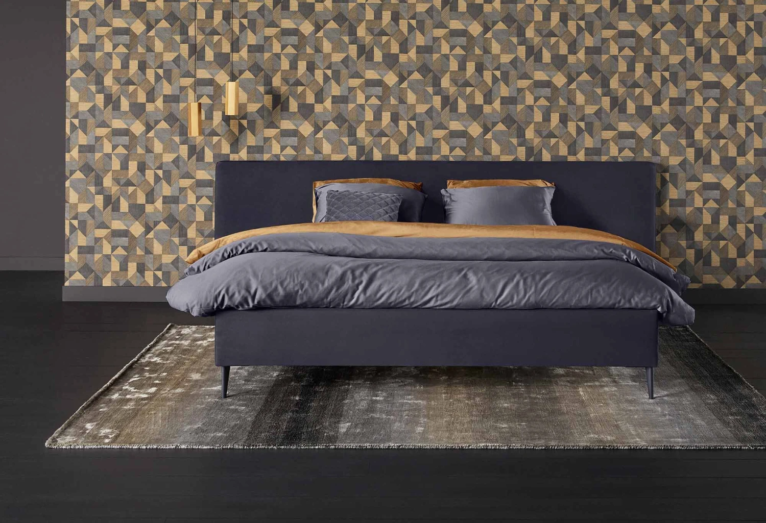 Gestoffeerd Bedframe Night Madrid 4 Gestoffeerd Bedframe Night Madrid - Afbeelding 2