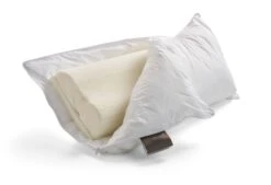 Dixxius Hybrid Nature Hoofdkussen 31 Dixxius Hybrid Nature Hoofdkussen -Comfort Beddengoed Winkel 40x80 open geritst met latex kern en schuimlaag 1 1