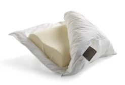 Dixxius Hybrid Nature Hoofdkussen 25 Dixxius Hybrid Nature Hoofdkussen -Comfort Beddengoed Winkel 50x60 kussen opengeritst hybrid synthetic 2 1