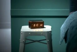 Houten Wekker 11 Houten Wekker -Comfort Beddengoed Winkel alarm clock wooden telefoon