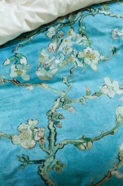 Van Gogh Almond Blossom Dekbedovertrek Blue -Comfort Beddengoed Winkel almond blossom blue 40 detail