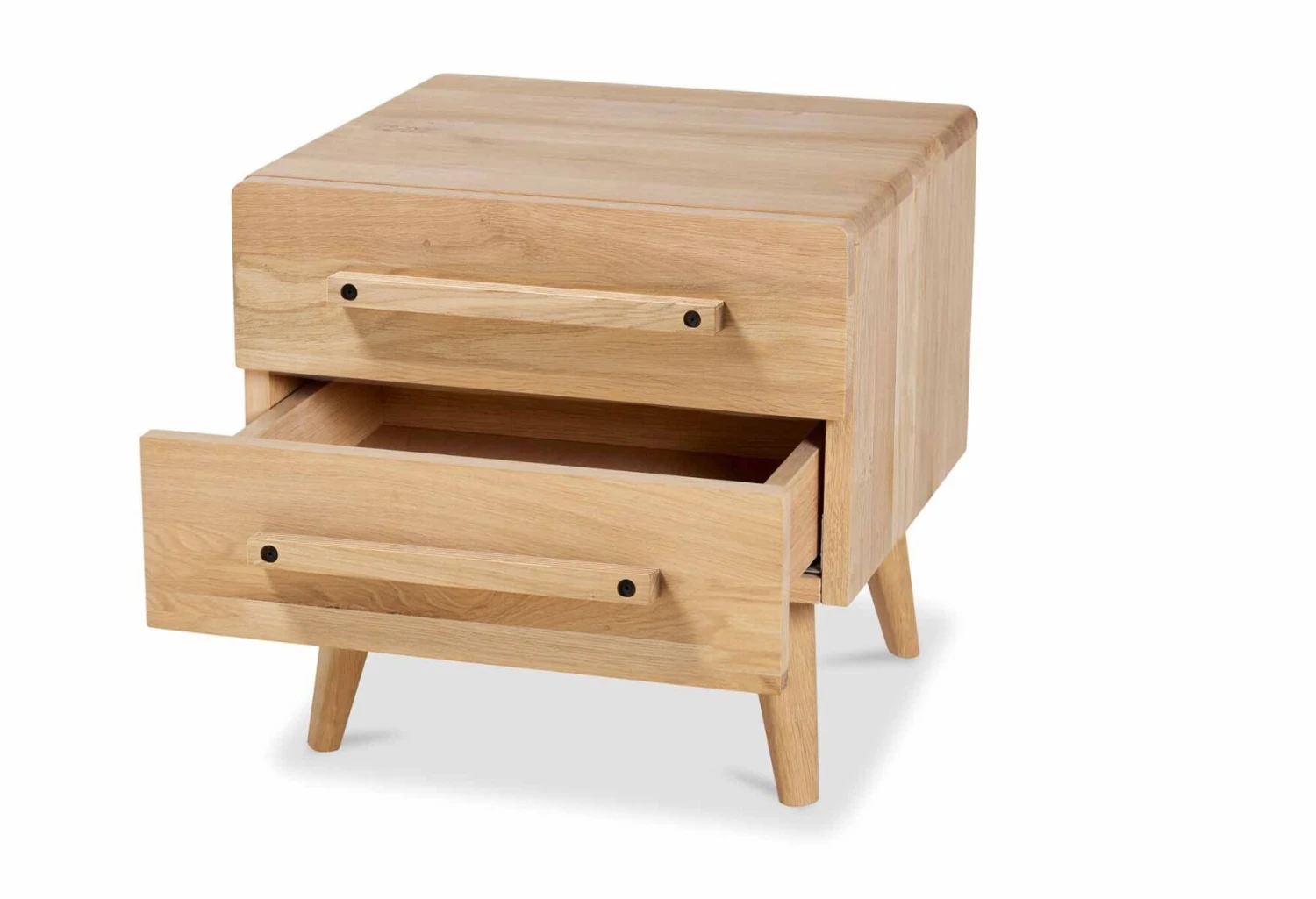 Nachtkast Balance Curve Met Uni-houten Handvat 4 Nachtkast Balance Curve Met Uni-houten Handvat - Afbeelding 2