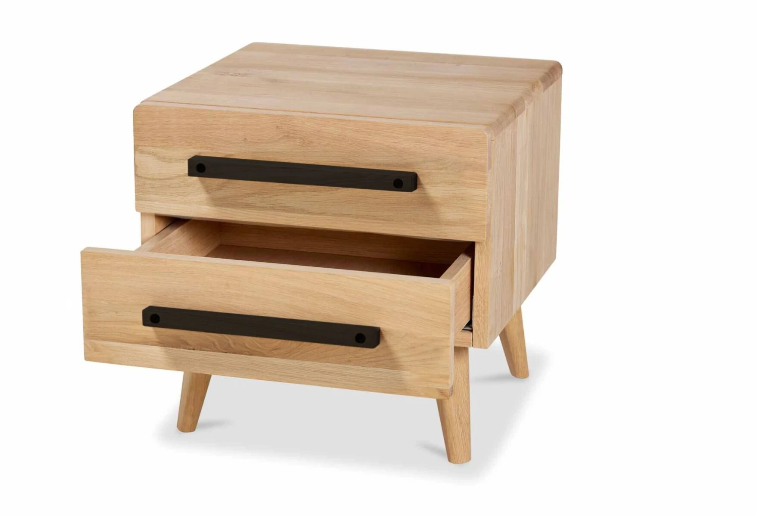 Nachtkast Balance Curve Met Zwart-houten Handvat 3 Nachtkast Balance Curve Met Zwart-houten Handvat - Afbeelding 2
