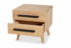 Nachtkast Balance Curve Met Zwart-metalen Handvat 12 Nachtkast Balance Curve Met Zwart-metalen Handvat -Comfort Beddengoed Winkel balance nk curve lade open handgreep metaal