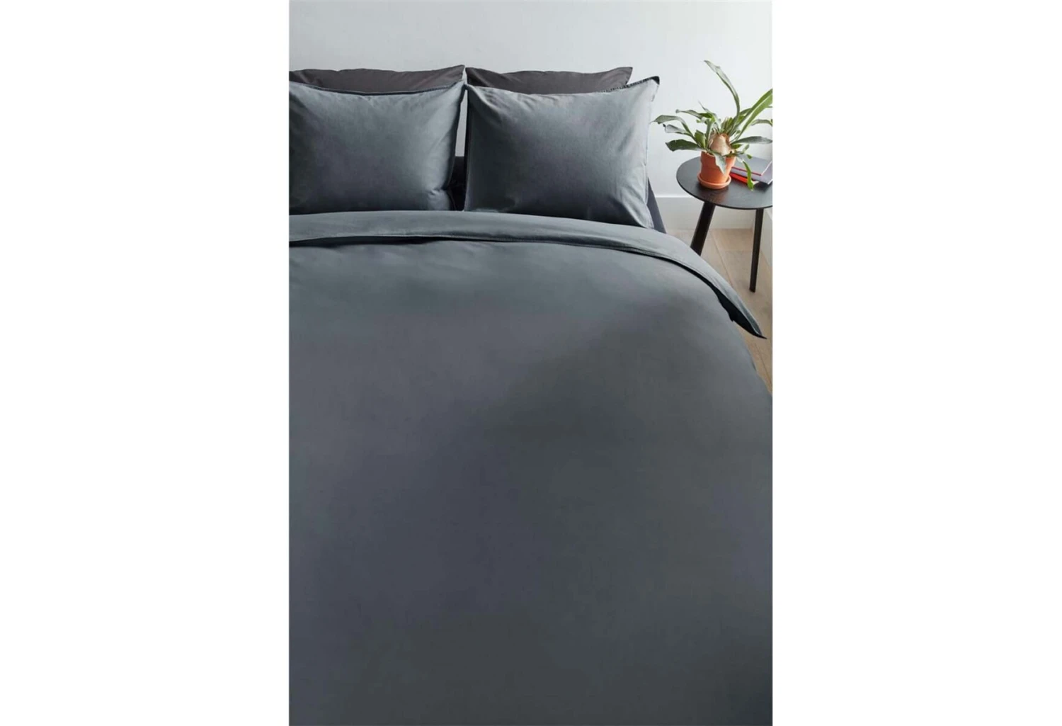Beddinghouse Basic Gots Dekbedovertrek Anthracite 7 Beddinghouse Basic Gots Dekbedovertrek Anthracite - Afbeelding 5