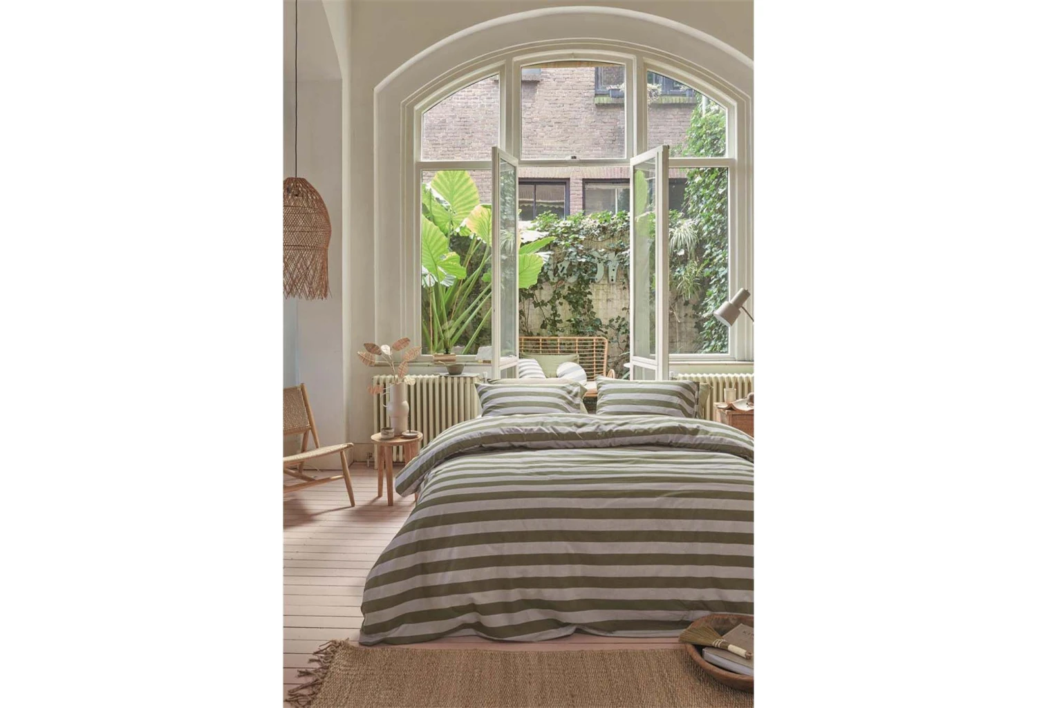 Vtwonen Bold Stripe Dekbedovertrek Green 5 Vtwonen Bold Stripe Dekbedovertrek Green - Afbeelding 3