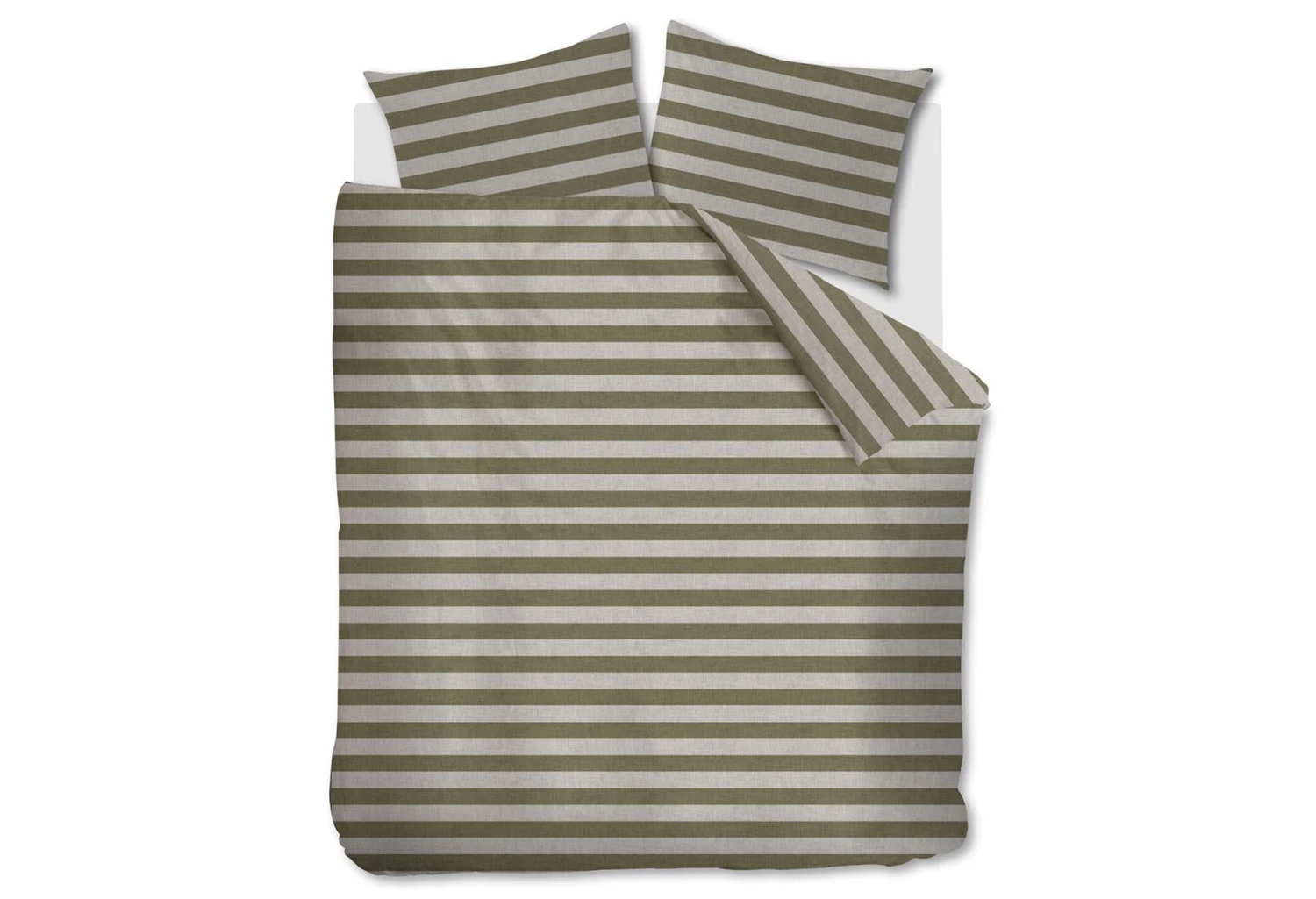 Vtwonen Bold Stripe Dekbedovertrek Green 3 Vtwonen Bold Stripe Dekbedovertrek Green
