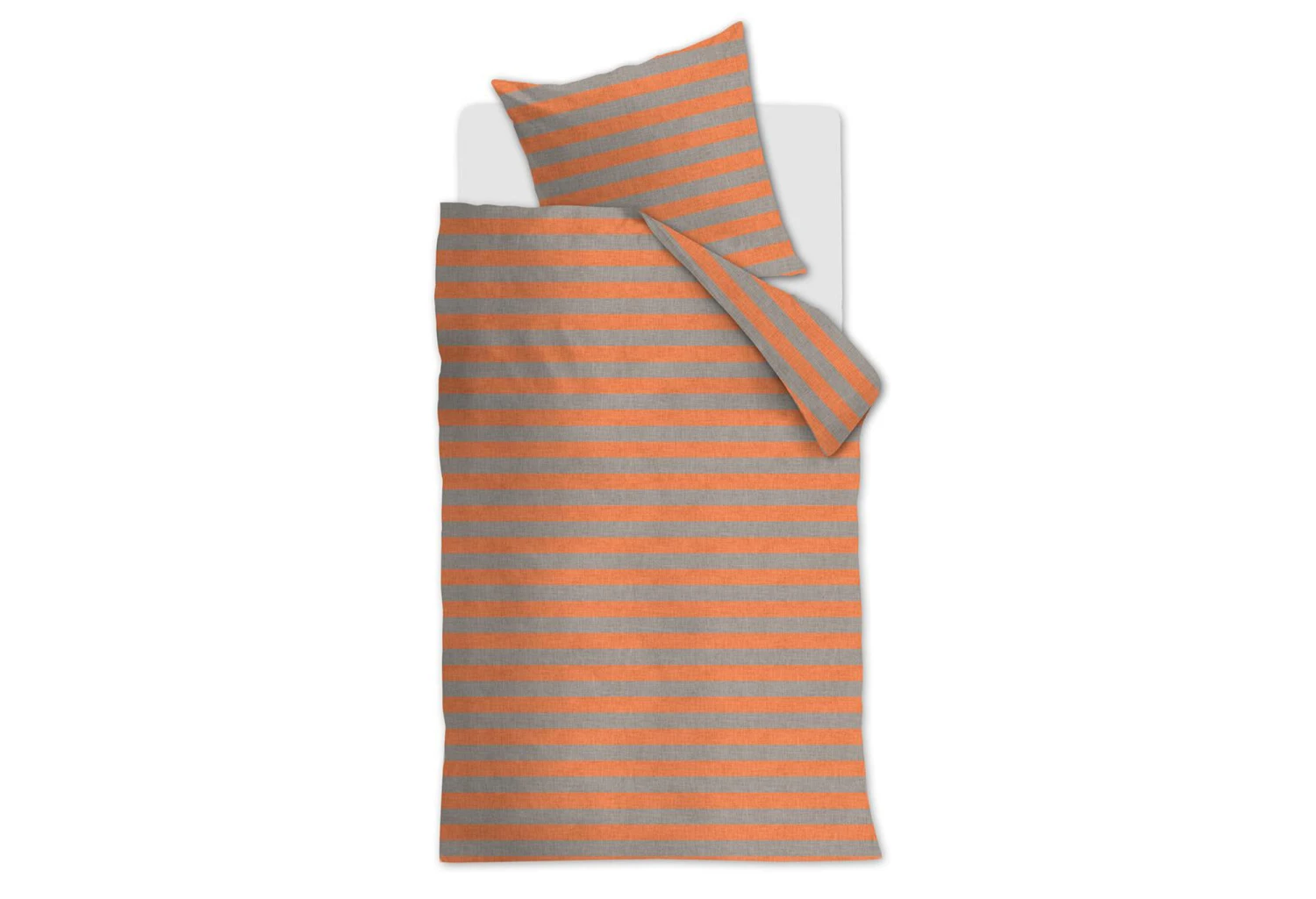 Vtwonen Bold Stripe Dekbedovertrek Peach 4 Vtwonen Bold Stripe Dekbedovertrek Peach - Afbeelding 2