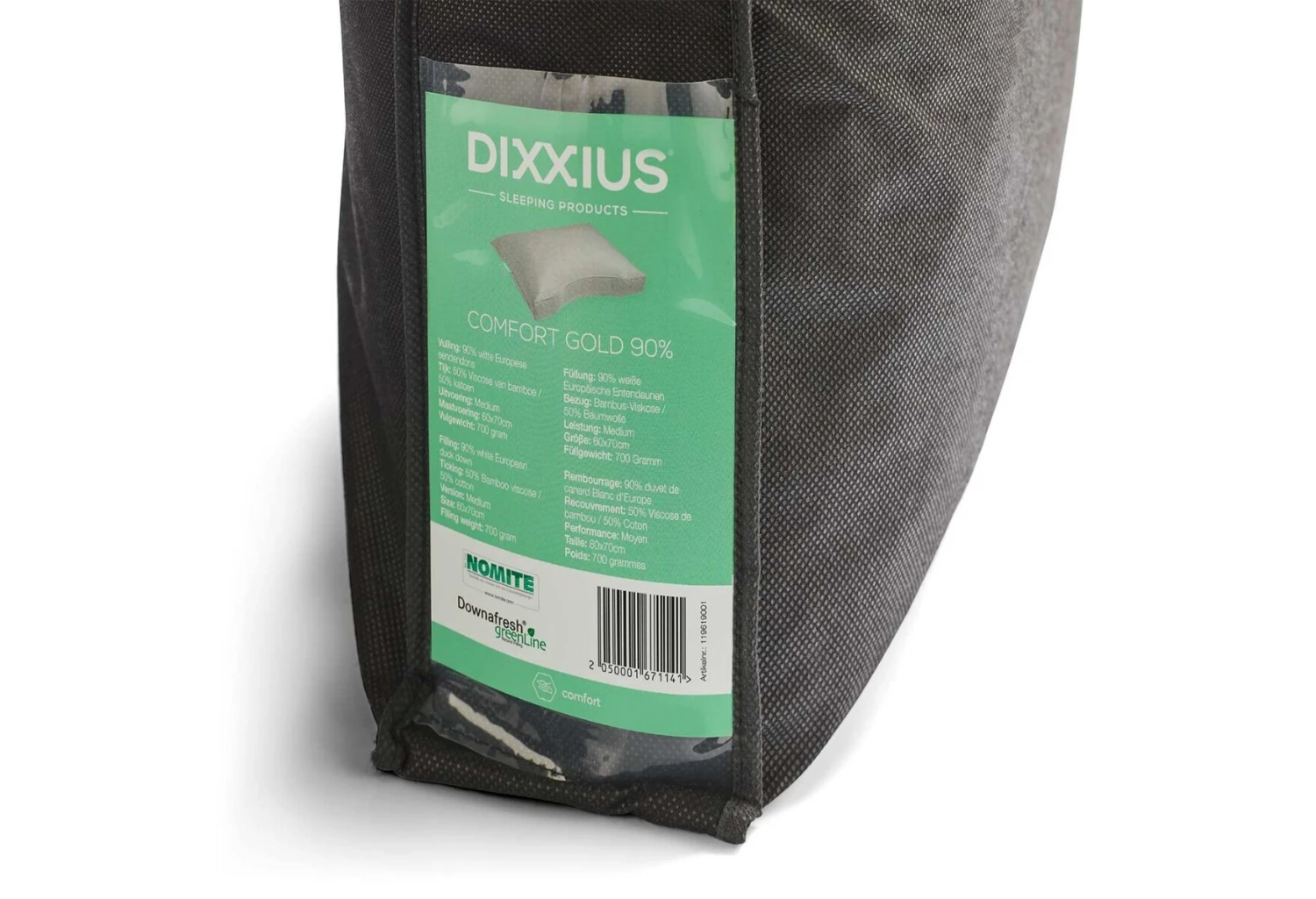 Dixxius Comfort Gold 90% Hoofdkussen 9 Dixxius Comfort Gold 90% Hoofdkussen - Afbeelding 7