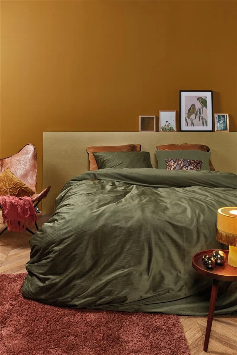 At Home By Beddinghouse Cosy Corduroy Dekbedovertrek Green 5 At Home By Beddinghouse Cosy Corduroy Dekbedovertrek Green - Afbeelding 3