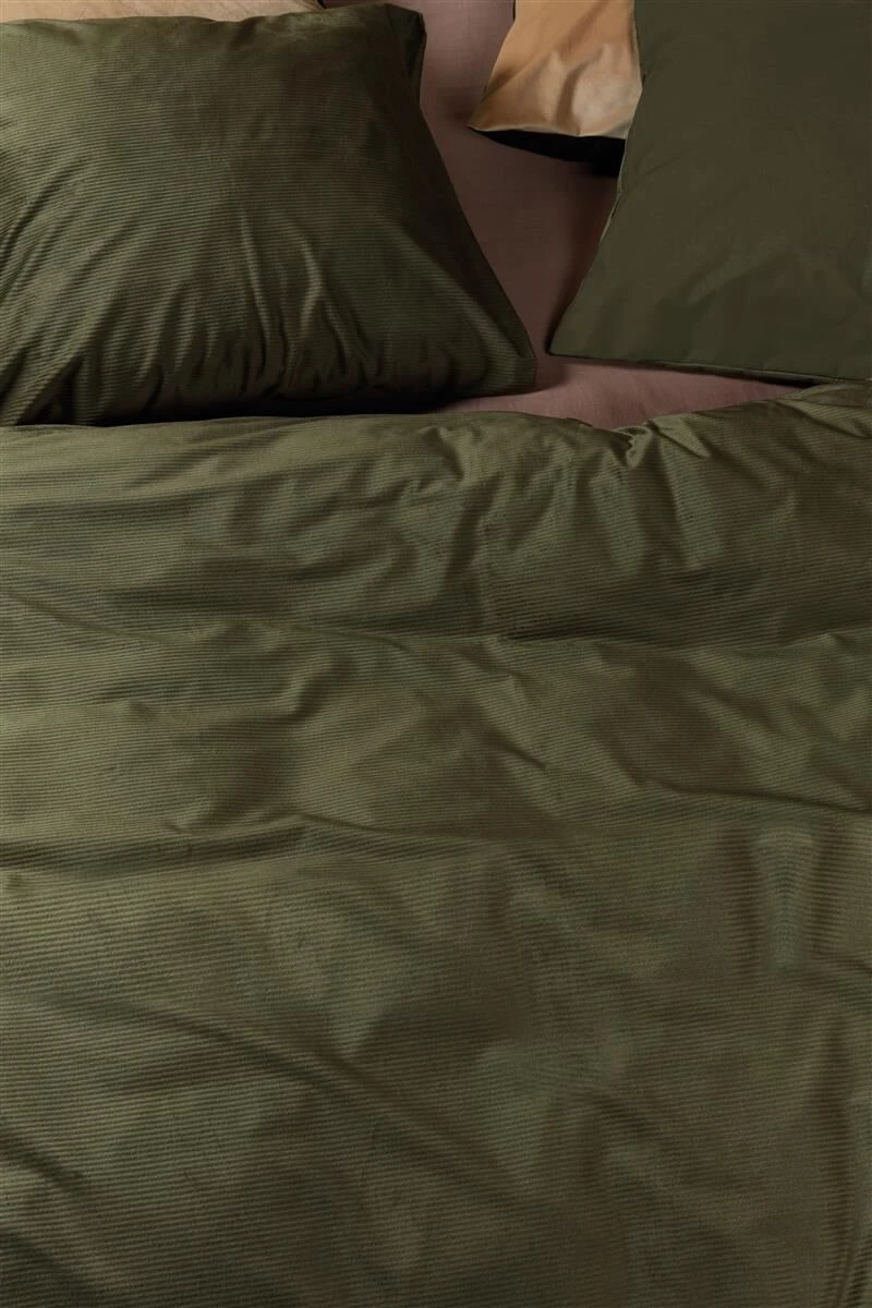At Home By Beddinghouse Cosy Corduroy Dekbedovertrek Green 7 At Home By Beddinghouse Cosy Corduroy Dekbedovertrek Green - Afbeelding 5