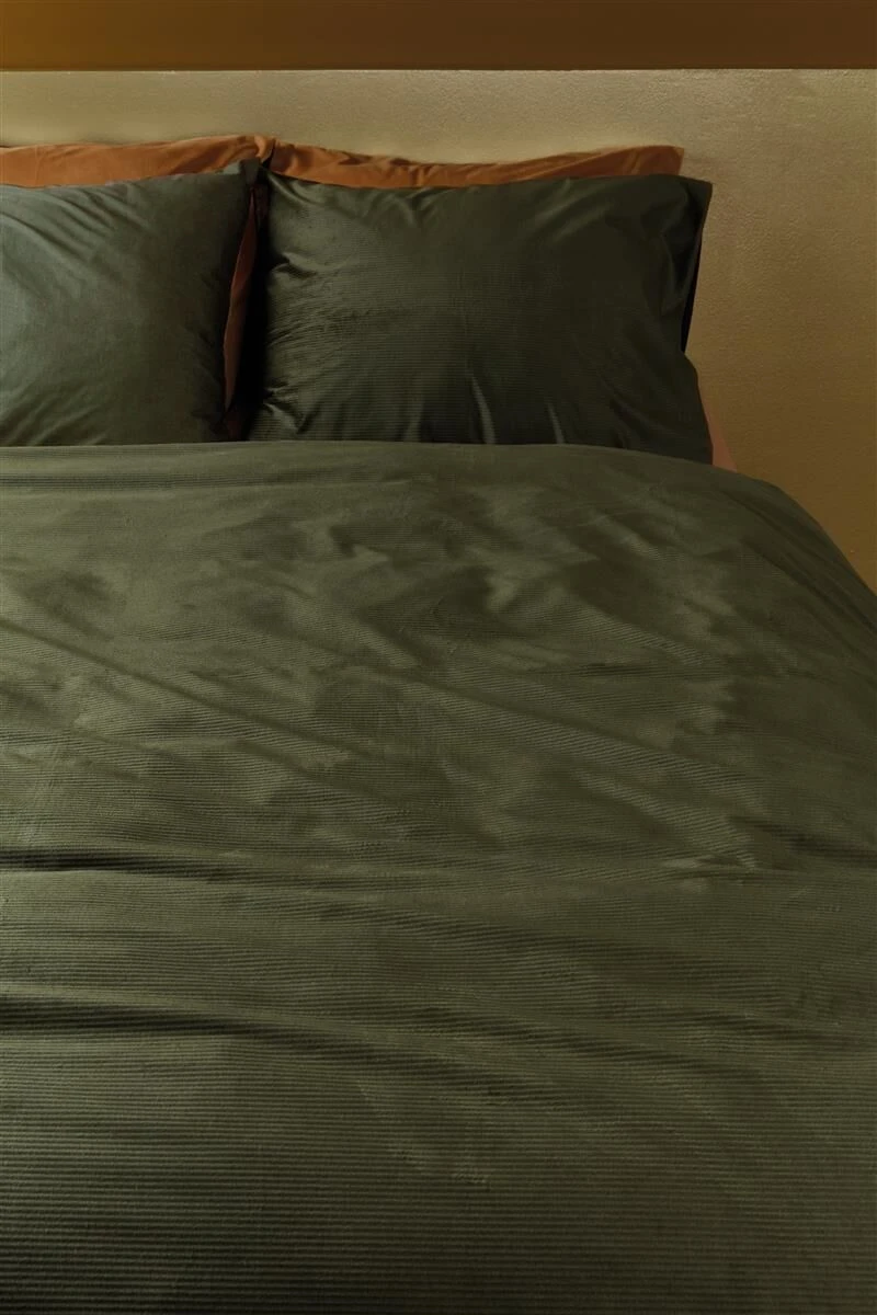 At Home By Beddinghouse Cosy Corduroy Dekbedovertrek Green 9 At Home By Beddinghouse Cosy Corduroy Dekbedovertrek Green - Afbeelding 7