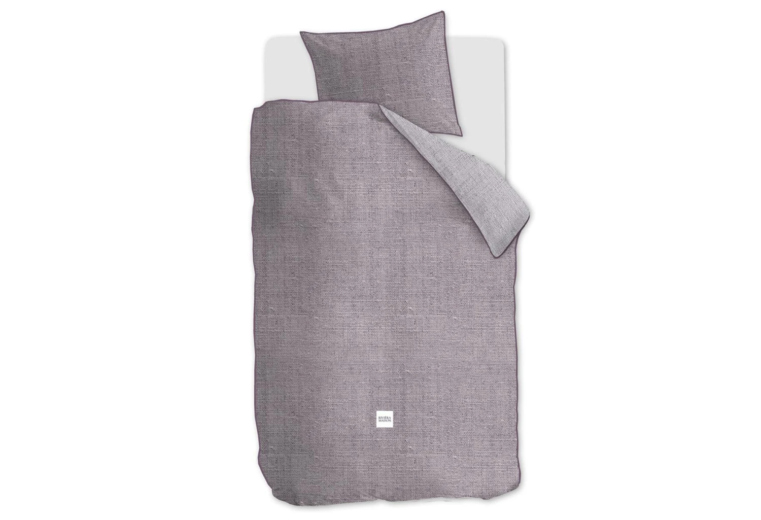 Riviera Maison Coughton Court Dekbedovertrek Mauve 4 Riviera Maison Coughton Court Dekbedovertrek Mauve - Afbeelding 3