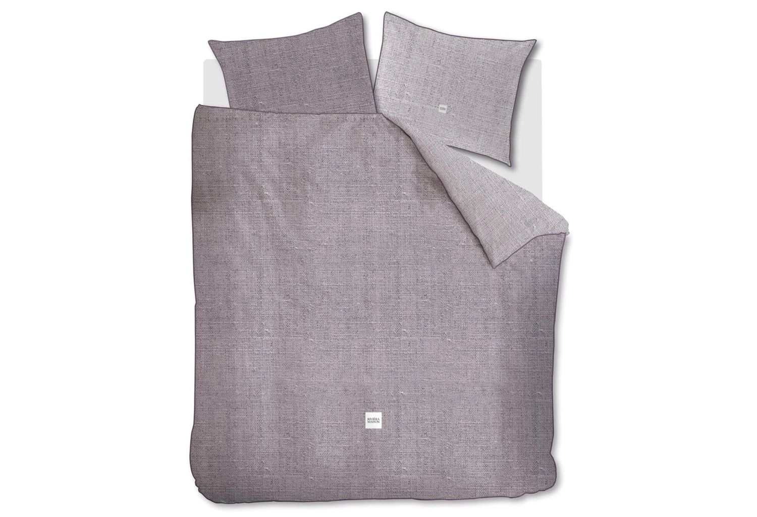 Riviera Maison Coughton Court Dekbedovertrek Mauve 3 Riviera Maison Coughton Court Dekbedovertrek Mauve - Afbeelding 2