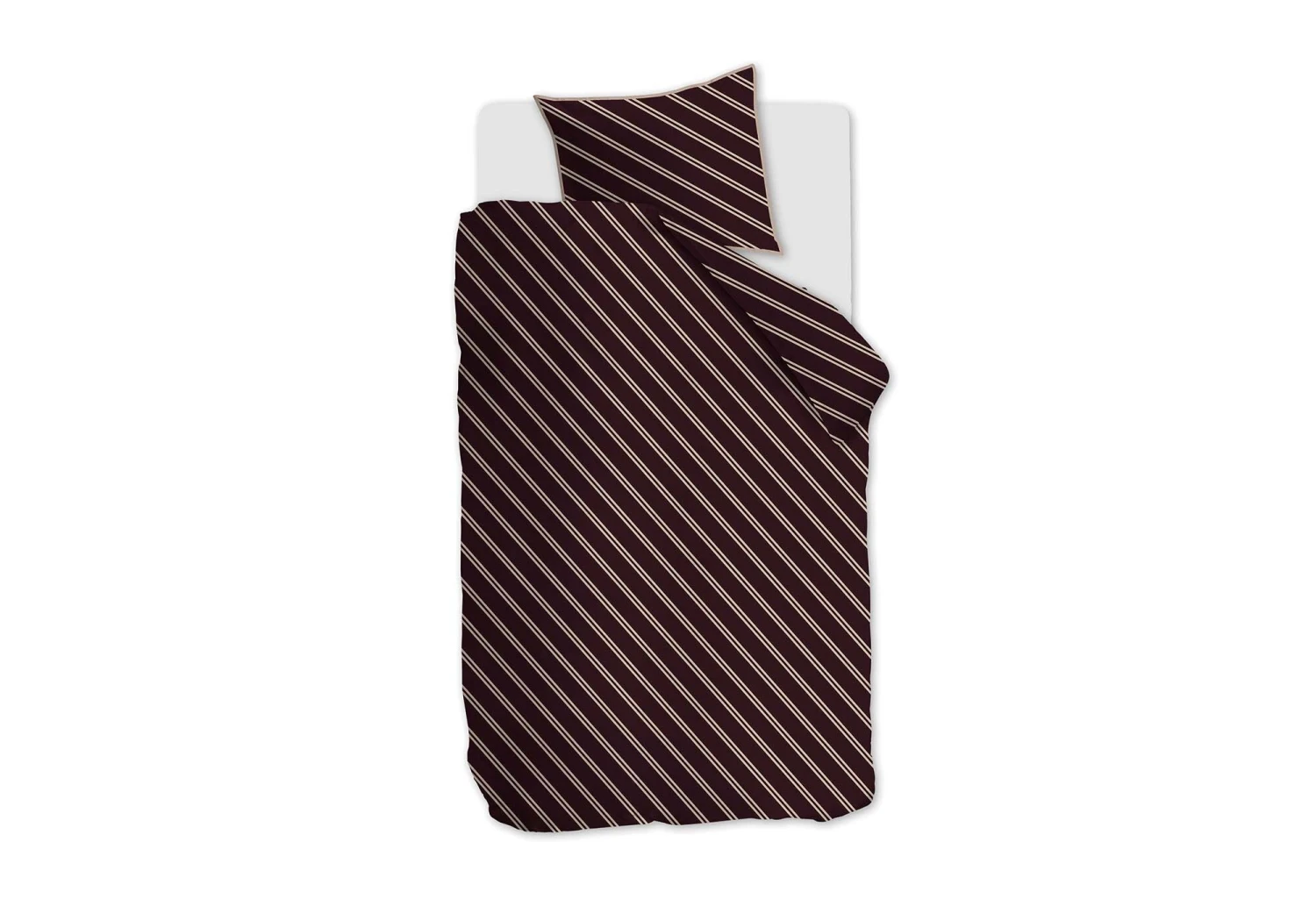 VTwonen Vt Wonen Diagonal Dekbedovertrek Dark Red 3 VTwonen Vt Wonen Diagonal Dekbedovertrek Dark Red