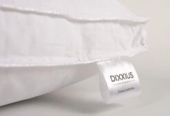 Dixxius Comfort Box Ecodown Hoofdkussen -Comfort Beddengoed Winkel ecodown 60x70 box label 2000x1366 1