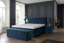 Boxspring Royal Atlantis -Comfort Beddengoed Winkel escalade 3kwart kaal voetenbankje basis web 1