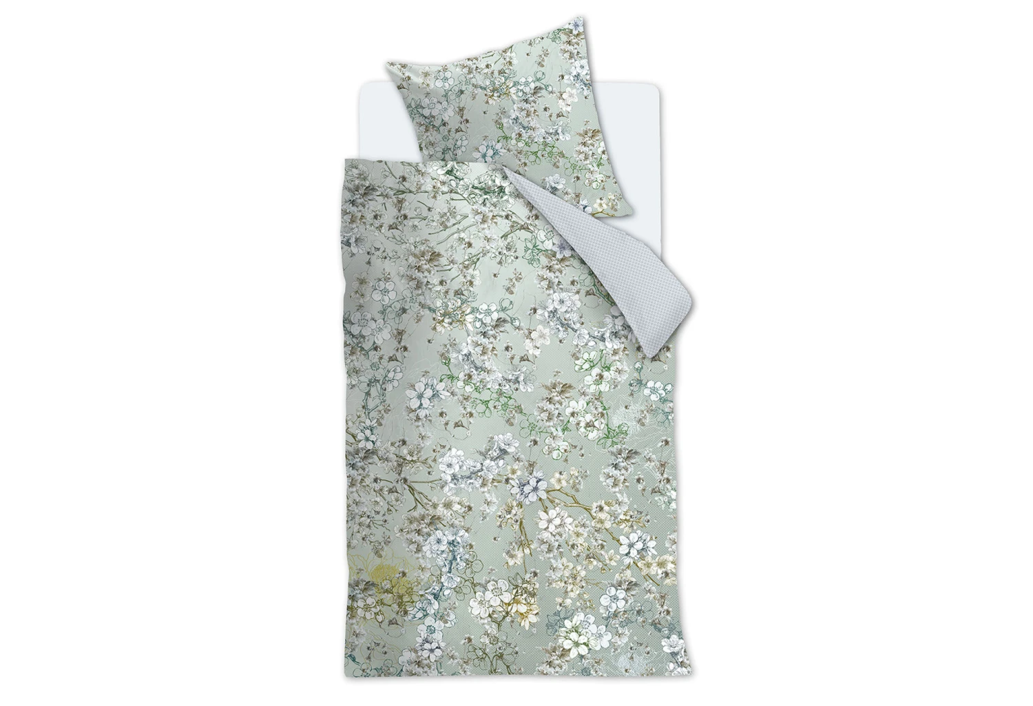 Kardol Fleurelle Dekbedovertrek Grey Green 5 Kardol Fleurelle Dekbedovertrek Grey Green - Afbeelding 3