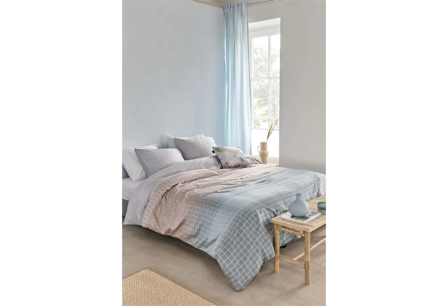 Beddinghouse Gillian Dekbedovertrek Blue Grey 5 Beddinghouse Gillian Dekbedovertrek Blue Grey - Afbeelding 3