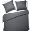 Dixxius Luxurious Dekbedovertrek Dark Grey 1 Dixxius Luxurious Dekbedovertrek Dark Grey -Comfort Beddengoed Winkel luxurious dark grey 1