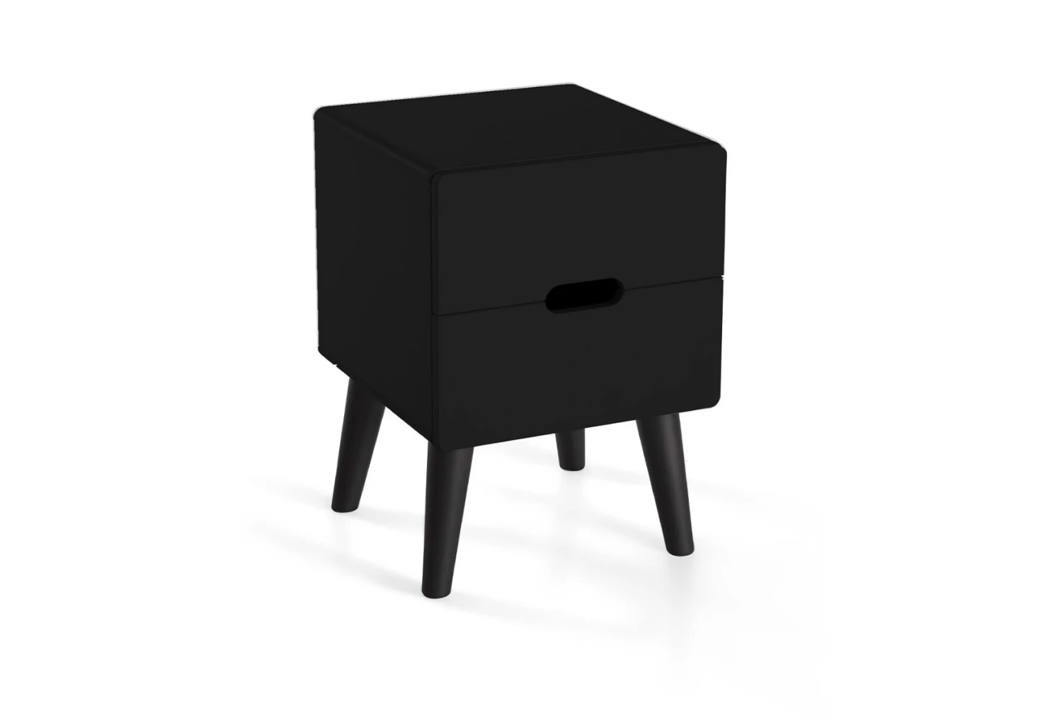 Nachtkast Dansk Zwart 4 Nachtkast Dansk Zwart - Afbeelding 2