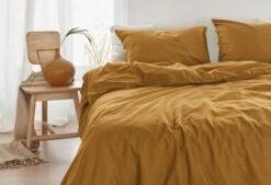 Beddinghouse Organic Basic Dekbedovertrek Ochre 9 Beddinghouse Organic Basic Dekbedovertrek Ochre -Comfort Beddengoed Winkel organic basic ochre de dx 135x200 0