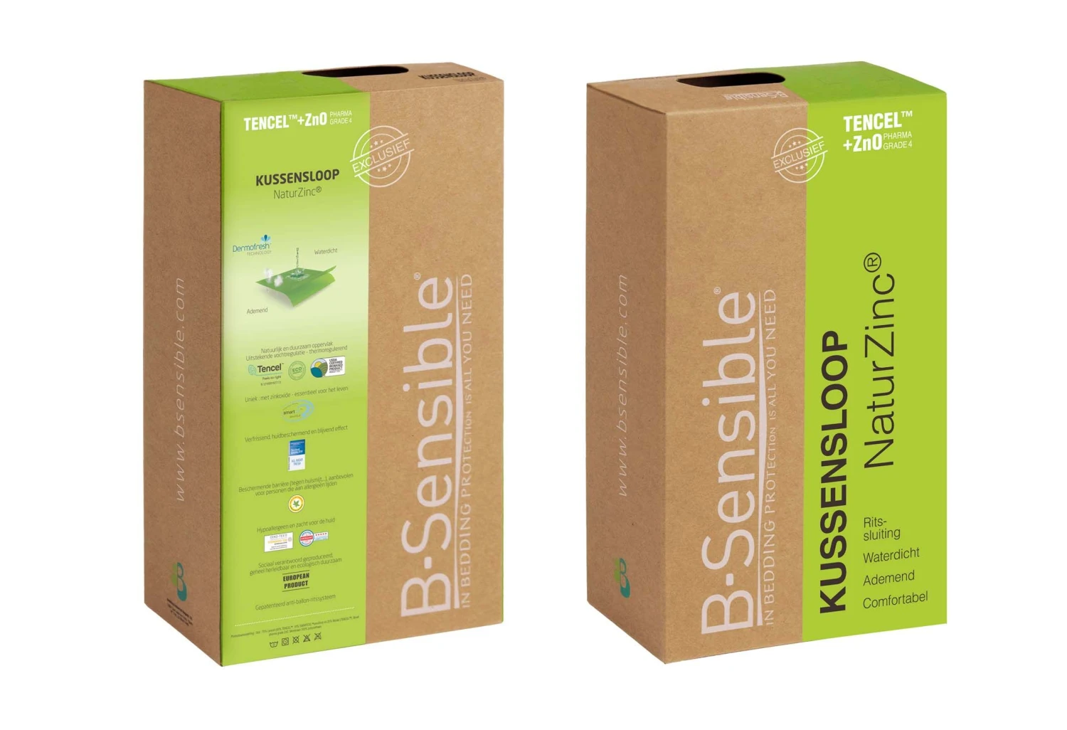B-Sensible Waterdichte Beschermer Kussensloop 3 B-Sensible Waterdichte Beschermer Kussensloop