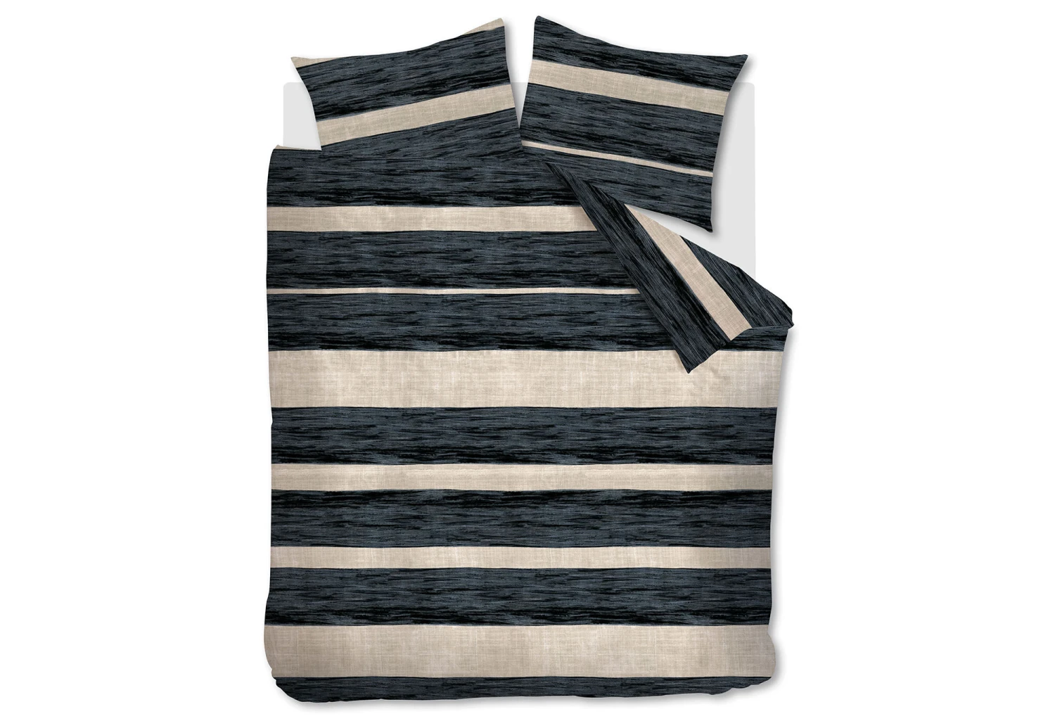 Vtwonen Painted Stripe Dekbedovertrek Black 3 Vtwonen Painted Stripe Dekbedovertrek Black