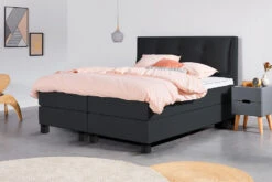 Boxspring Online-Only Relax Deluxe -Comfort Beddengoed Winkel relax caleidodarkgrey milano zwart