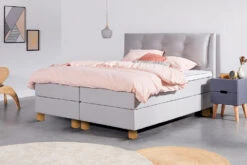 Boxspring Online-Only Relax Deluxe -Comfort Beddengoed Winkel relax caleidolightgrey milano eiken