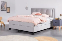 Boxspring Online-Only Relax Deluxe -Comfort Beddengoed Winkel relax caleidolightgrey milano zwart