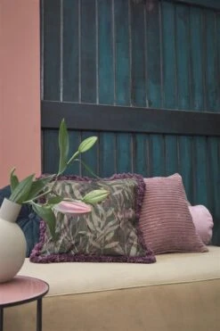 Kaat Amsterdam Softy Stripe Lila Sierkussen