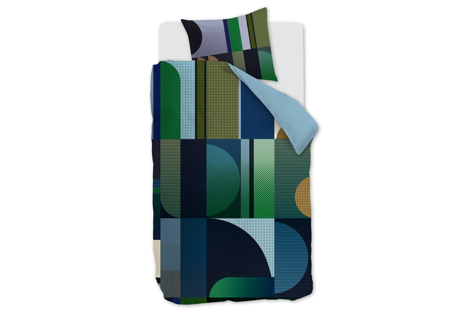 Kardol Utopia Dekbedovertrek Blue Green 4 Kardol Utopia Dekbedovertrek Blue Green - Afbeelding 2