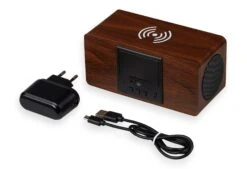 Houten Wekker 13 Houten Wekker -Comfort Beddengoed Winkel wooden clock driekwart oplaadpunt