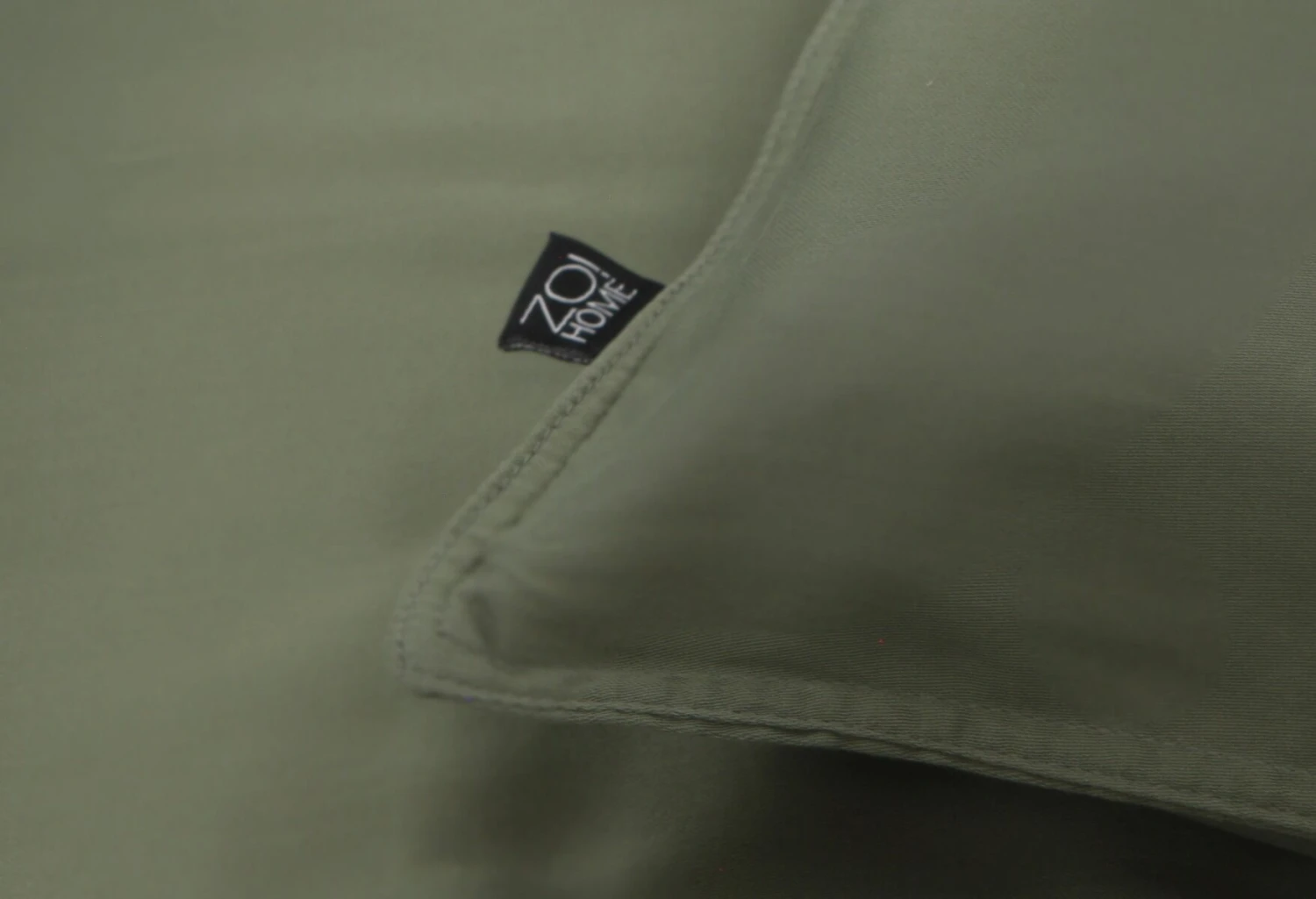 Zo!Home Satinado Dekbedovertrek Army Green 6 Zo!Home Satinado Dekbedovertrek Army Green - Afbeelding 4