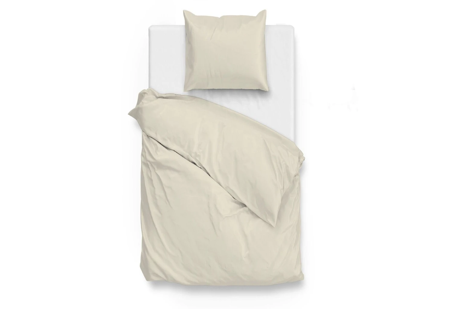 Zo!Home Satinado Dekbedovertrek Off-White 5 Zo!Home Satinado Dekbedovertrek Off-White - Afbeelding 3