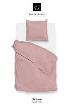 Zo!Home Satinado Dekbedovertrek Shady Pink 10 Zo!Home Satinado Dekbedovertrek Shady Pink -Comfort Beddengoed Winkel zo home bettwasche satinado shady pink 1