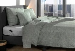 Zo!Home Lino Dekbedovertrek Army Green 13 Zo!Home Lino Dekbedovertrek Army Green -Comfort Beddengoed Winkel zo home dekbedovertrek lino army green 5 1