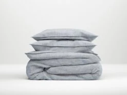 Zo!Home Lino Dekbedovertrek Denim Blue -Comfort Beddengoed Winkel zo home dekbedovertrek lino denim drift 1