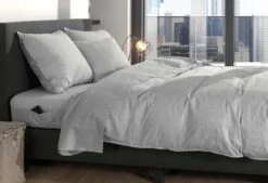 Zo!Home Lino Dekbedovertrek Dove Grey 13 Zo!Home Lino Dekbedovertrek Dove Grey -Comfort Beddengoed Winkel zo home dekbedovertrek lino dove grey 5 1