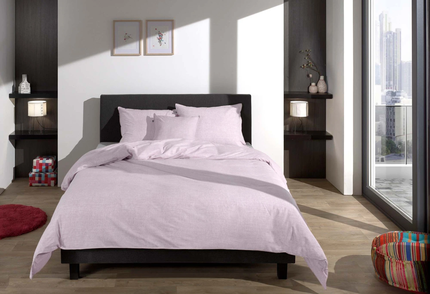 Zo!Home Lino Dekbedovertrek Grey Lilac 8 Zo!Home Lino Dekbedovertrek Grey Lilac - Afbeelding 6