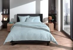 Zo!Home Lino Dekbedovertrek Mintgreen -Comfort Beddengoed Winkel zo home dekbedovertrek lino mint green 4 1