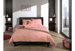 Zo!Home Lino Dekbedovertrek Old Rose -Comfort Beddengoed Winkel zo home dekbedovertrek lino old rose 4