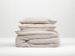 Zo!Home Lino Dekbedovertrek Sand -Comfort Beddengoed Winkel zo home dekbedovertrek lino sandy beige 1