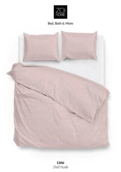 Zo!Home Lino Dekbedovertrek Shell Nude