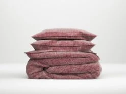 Zo!Home Lino Dekbedovertrek Wine Red 12 Zo!Home Lino Dekbedovertrek Wine Red -Comfort Beddengoed Winkel zo home dekbedovertrek lino wine red 1