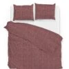 Zo!Home Lino Dekbedovertrek Wine Red -Comfort Beddengoed Winkel zo home dekbedovertrek lino wine red 5