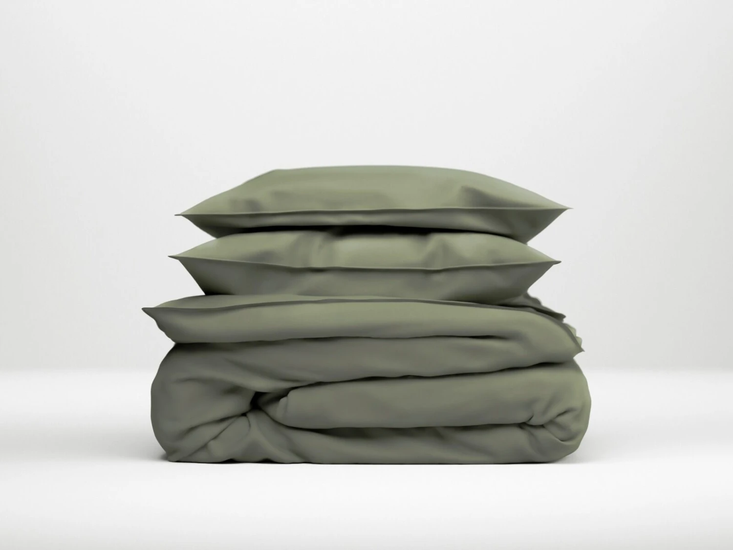 Zo!Home Satinado Dekbedovertrek Army Green 7 Zo!Home Satinado Dekbedovertrek Army Green - Afbeelding 5