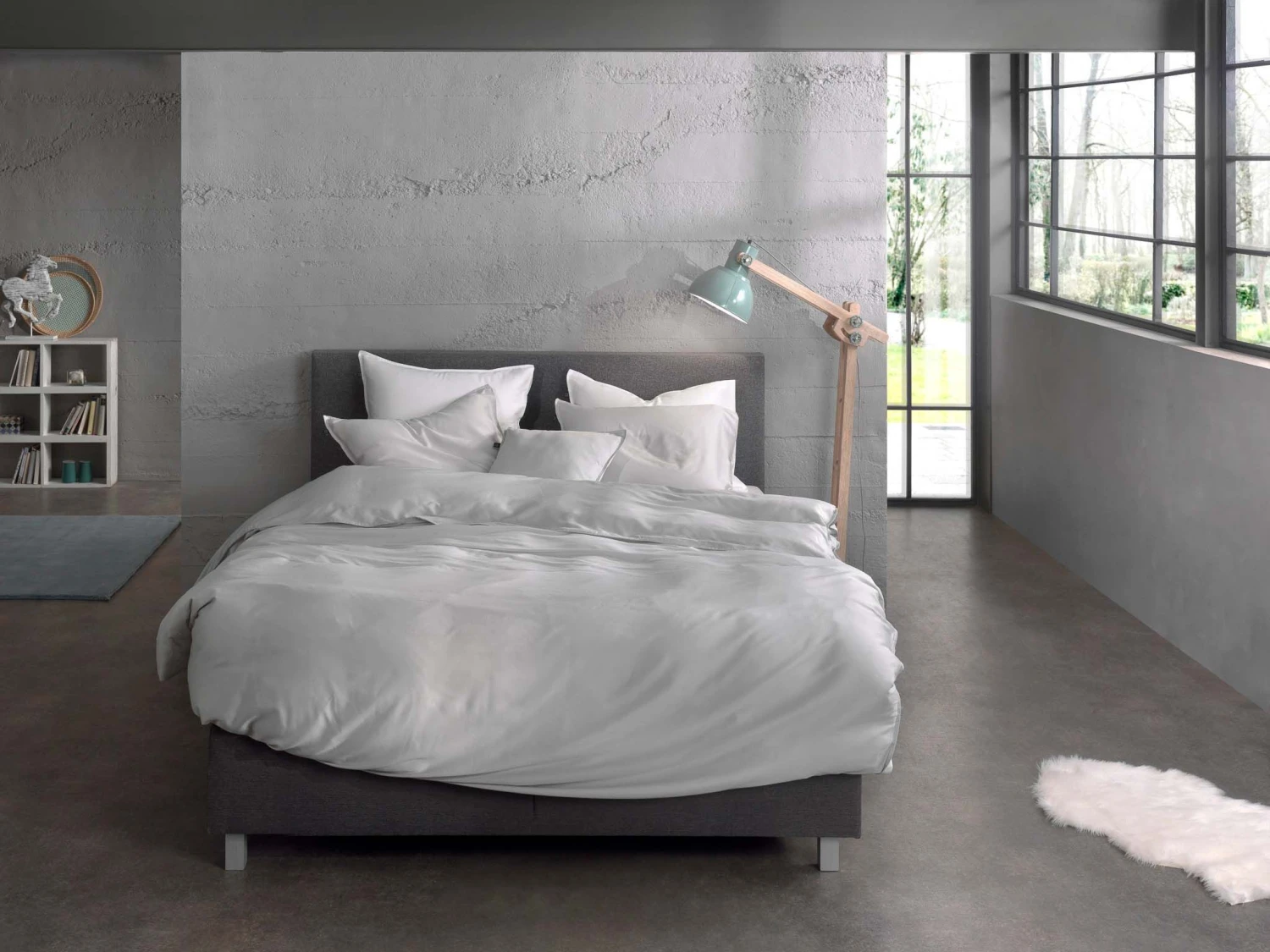 Zo!Home Satinado Dekbedovertrek Silver Grey 8 Zo!Home Satinado Dekbedovertrek Silver Grey - Afbeelding 6