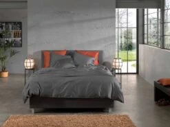 Zo!Home Satinado Dekbedovertrek Classic Anthracite -Comfort Beddengoed Winkel zo home dekbedovertrek satinado classic anthracite 4 1 1